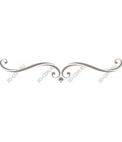  Elegant decorative element with a heart