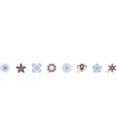  Charming set of flower icons