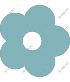Flower - Minimalistic blue flower