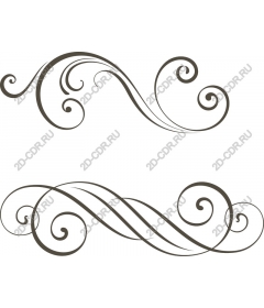  Elegant set of swirls and flourishes