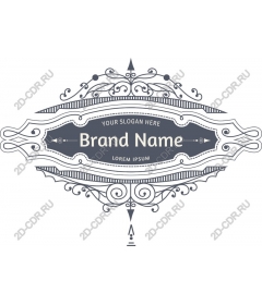  Elegant decorative frame with adjustable parameters