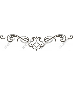  Elegant floral ornament