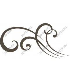  Elegant swirling pattern