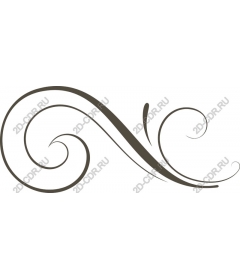  Elegant ornament in the form of tendril