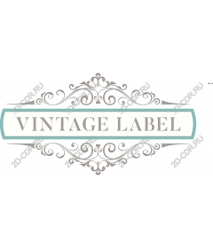 Vintage label
