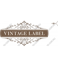 Vintage label