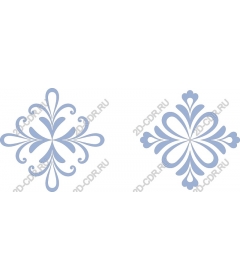 Vintage floral decorative set