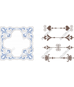  Elegant decorative set of frames and dividers