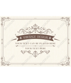  Elegant vintage with custom text