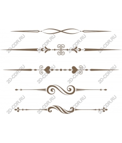  Elegant set of ornamental dividers