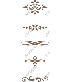  Elegant set of Flourish