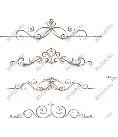 Collection of elegant decorative borders