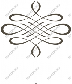  Elegant ornament in the form of tendril