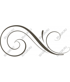  Elegant swirl decorative ornament