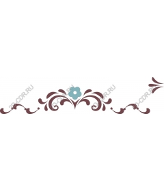  Elegant floral scroll