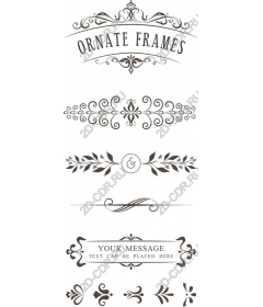  Elegant set of decorative frames