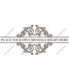  Custom decorative frame