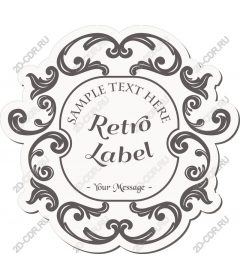 Retro label
