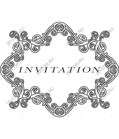  Elegant frame for invitation