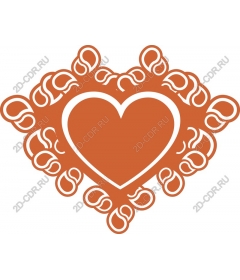  Decorated heart