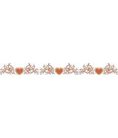  Elegant heart, floral