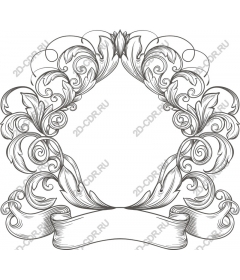 Exquisite floral frame