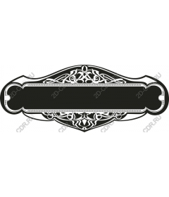 Vintage decorative sticker