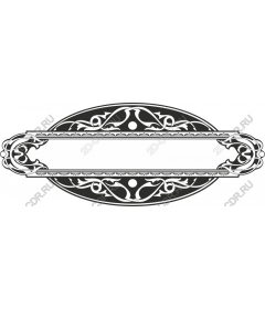 Vintage ornamental banner