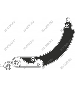  Elegant curved ornamental border