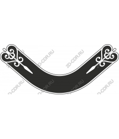  Elegant curved vintage banner
