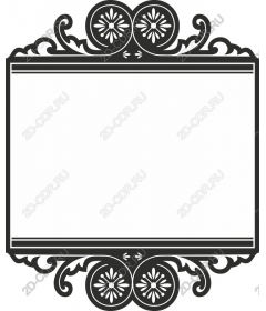 Vintage decorative frame
