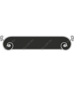 Exquisite decorative frame in the form of a scroll