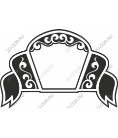 Vintage ornamental banner