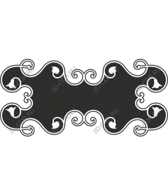 Decorative frame in vintage style