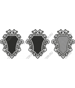  Elegant set of vintage decorative frames