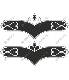  Elegant set of decorative frames