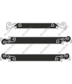  Elegant set of frames for decorations