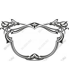 Decorative floral frame