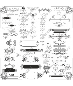  Collection of elegant ornaments and frames