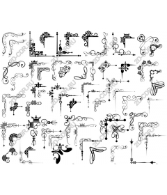  Collection of ornamental corners