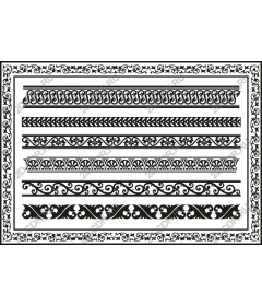  Elegant collection of decorative borders