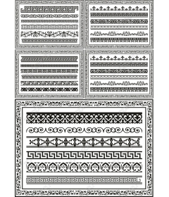 Элегантный декоративный комплект бордюров