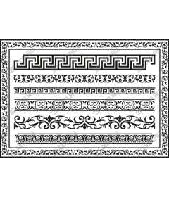  Elegant set of decorative borders