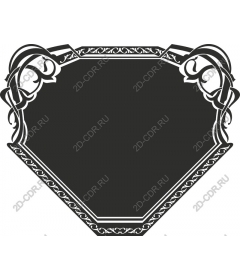 Elegant vintage decorative frame