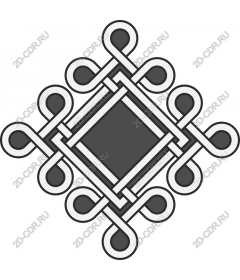  Complex woven geometric pattern