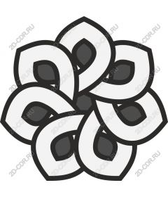  Elegant twisted flower
