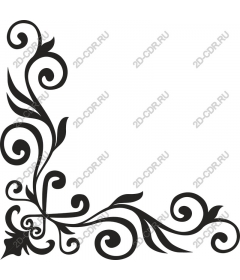  Elegant corner decoration in the shape of a flower