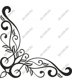  Elegant black floral corner