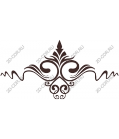  Elegant floral decorative ornament