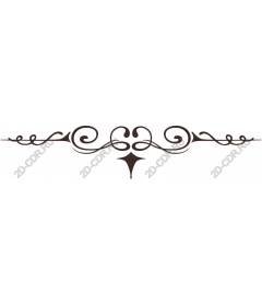 Decorative divider-curl - Elegant